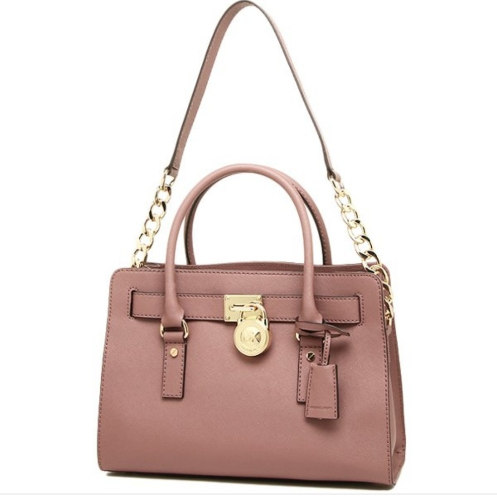 Marked⬇️-MK dusty rose satchel